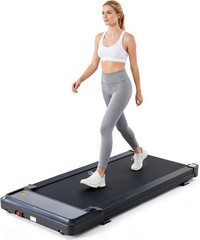 Sweetcrispy Compact Treadmill for Small Spaces, Quiet Under-Desk Walking Pad, Sl