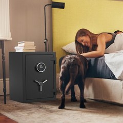 RPNB Gun Safe, 1.29 Cubic Feet Fireproof 💥 Home Safe, Biometric Fingerprint 🔥