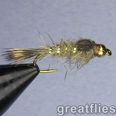 1 dozen (12) – Gold Ribbed Hare’s Ear – Bead Head