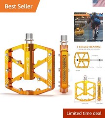 Safety-First Bike Pedals with Reflective Sides – Perfect for Mountain & Road