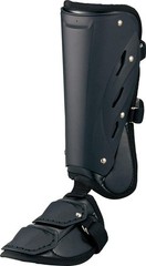 ZETT BLL2081R Baseball Batter Leg Guard Left-Handed Batter Black Japan