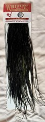 Whiting Farms Silver Midge 1/2 Saddle Black 259-SH-E-L
