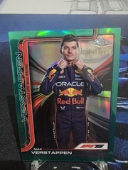 2025 Topps Chrome Formula 1 F1 Max Verstappen Portrait Green 018/299 #1
