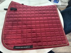 burgundy saddle pad standard issue dressage pad,full not available anymore