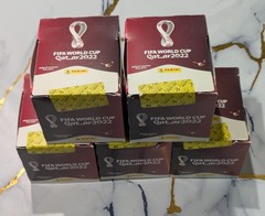 5 x Brand New PANINI World Cup 2022 Qatar Sticker Box 250 packs 1250 stickers