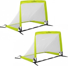 Pop-Up 3′ x 2′ Soccer Goal 2-Pack – Portable & Collapsible Training Nets for Kid