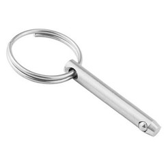 Safety Pin Marine Grade 6.3mm Ball Pin Rapid Release Silver Stainless Steel