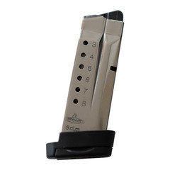 Check-Mate for SMITH & WESSON SHIELD 1.0 OR 2.0 9mm 8 ROUND Magazine * CM9-SHD-8