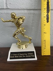 Male Flag Football Trophy. (Please See All Photos)