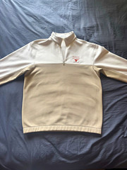 Nike Golf University of Texas Golf Club Men’s M 1/4 Zip Long Sleeve White/Beige