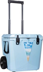 Seavilis 45QT Diamond Heavy Duty Wheeled w/Retract Handle Roto Molded ice Cooler