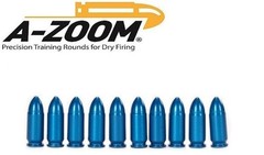 A-Zoom – Aluminum Training Dummy Rounds / Snap Caps For 9mm – 10 Pack – NEW!