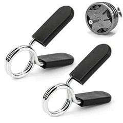 2PCS Barbell Spring Collar Clips 25/28/30mm Dumbbell Weight Bar Lock Clamps