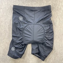 Canari Gel Padded Cycling Shorts Mens L Black Nylon Spandex Stretch Logo Bike