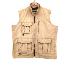 Red Head Utility Vest Mens XL Beige Ripstop 5Pockets Fishing Safari Photography