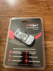 3D Trisport walking 3D Pedometer -By Realalt – W/ Clip & Lanyard 30 Days Memory