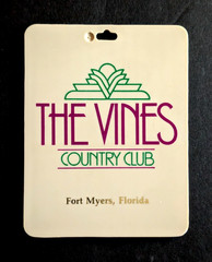 vtg – PGA bag tag – THE VINES COUNTRY CLUB cc – Fort Myers FL