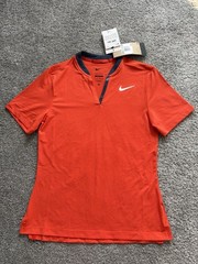 Nike Dri-FIT Women’s Golf Polo Shirt – Slim Fit –Bright Orange/Red, XS – MSRP$90