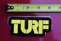 TURF Mike York Skateboards Girl Chocolate OG Yellow V16a Vintage Surfing STICKER