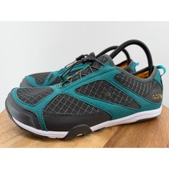 OLUKAI Eleu Trainer Water Shoes Womens US 10 EUR 40 Teal Grey Lace Up