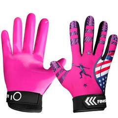 Football Gloves Youth Kids Super Sticky Non-Slip Palm Receiver Flexible Stretch
