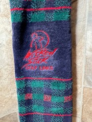 Sir Christopher Hatton Golf Towel 100% Cotton 21″ Wicked Stick LINKS Plaid