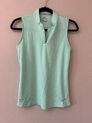 Nike Golf Dri-FIT Women’s Sleeveless 1/4 Zip Tank Green Size Small
