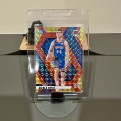 2024-25 Panini Mosaic Nikola Topic RC Rookie Red & Yellow Choice Fusion /75 SSP