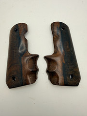 Vintage American Gripcraft Target Grip Colt 1911 finger grooves Exotic Wood