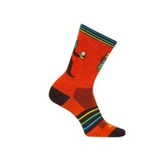 Socks – SockGuy – Brewfoot 6″ Crew L/XL Cycling/Running NEW Big Foot Orange MEN