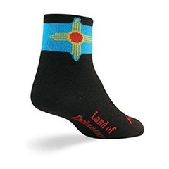 Socks – SockGuy – 3″ Classic New Mexico Flag L/XL Cycling/Running NEW