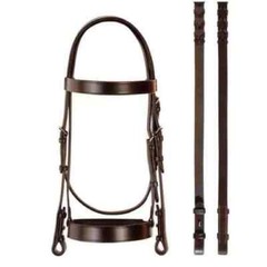Adams-Tack Horse Bridle Hunting with Extra Wide Nose-Band All Sizes For Horse.