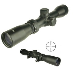2-7x32mm Scout Scope Long Eye Relief, Duplex + Rings & Lens Cap