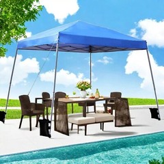 12′ x 12′ Easy Pop Up Canopy Gazebo Outdoor Wedding Party Tent Adjustable Height