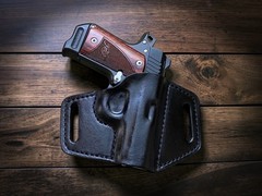 Fits Kimber Micro 9mm, Forward Cant Leather Holster, Made In USA