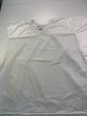 Vintage Y2K Champro Jersey Large Football White Practice Blank Mesh Cropped