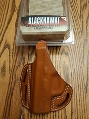 #8 Blackhawk LH CQC Leather Pancake Holster For S&W MP 9/40 Compact