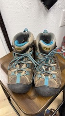 KEEN Targhee II Mid Waterproof Hiking Boots Women’s Brown Teal size 7