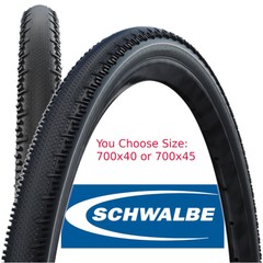Schwalbe G-One RS Pro Blackwall Tubeless Bike Race Gravel Tire 700×40 45