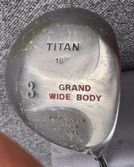 Pro Tour Titan Steel Grand Wide Body 3-Wood 15° RH True Temper Steel Avon Grip
