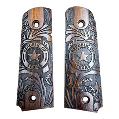 Handmade WWII US M1911 / 1911 .45 ACP Wooden Grips – Republic of Texas Design…