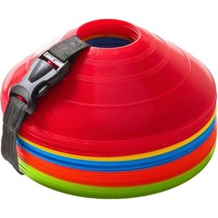 40 Pack Flexible Soccer Cones with Mesh Bag & Strap – Agility Training Equipment