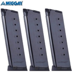 THREE Mec-Gar 1911 Gov’t Full-Size 45ACP 8 Round MAGAZINES MGCG4508BPF FAST SHIP
