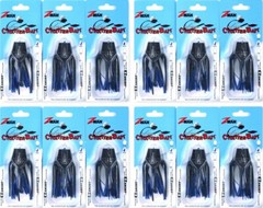 12- Z-Man 3/8 Oz The Original Chatterbait Fishing Lure Black/Blue Nickel CB38110