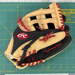 Rawlings Pro Lite SPL120BH 12″ Baseball Glove RHT All Leather Black Tan