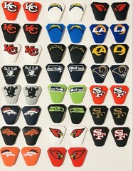 Full Size 3D Visor Clip Bumpers For Under Armor Style Clips(Clips Not Included)