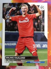 2023-24 TOPPS UEFA CLUB COMPETITIONS FLAGSHIP Erling Haaland Historic HAT-TRICK