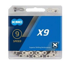 KMC X9 9 Speed Bike Chain 1/2″ x 11/128″ 116 Links