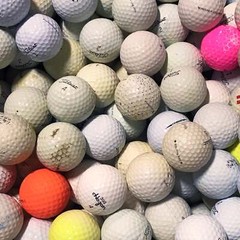 Assorted Hitaway/Practice Recycled Used Golf Balls, Color Mix – 600 Count