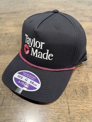 TaylorMade Black Mens A-Frame Legacy Hat Adjustable – New 2026